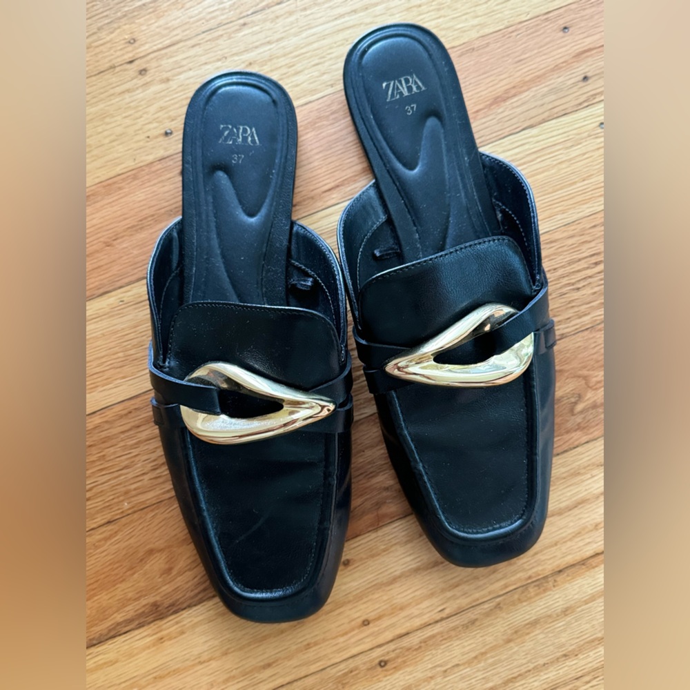 Zara slip on flats